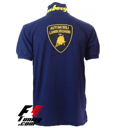 Polo Lamborghini Team Racewear bleu