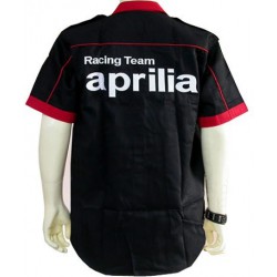 Chemise Aprilia Team Motorwear noir