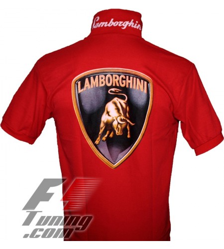 Polo Lamborghini Team Racewear rouge