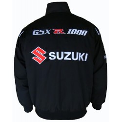 Blouson Suzuki Team 1000 GSX R moto couleur noir