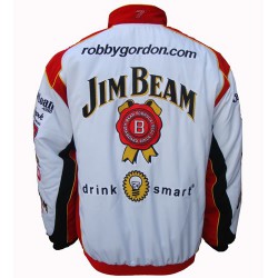 Blouson Robby Gordon Team Jim Beam Nascar couleur blanc