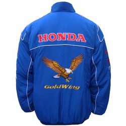Blouson Honda Team Gold Wing moto couleur bleu