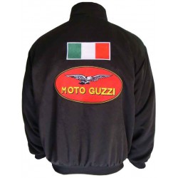 Blouson Moto Guzzi Team Italie moto couleur noir