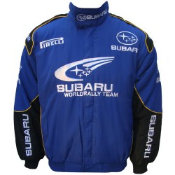 Blouson Subaru Team sport mécanique couleur bleu