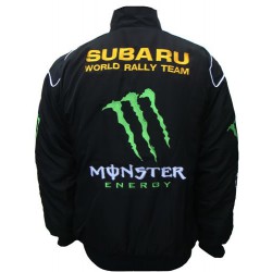 Blouson Subaru Team Monster Energy sport mécanique couleur noir
