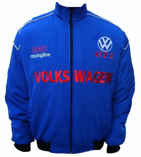 Blouson Volkswagen Team Racing sport mécanique couleur bleu
