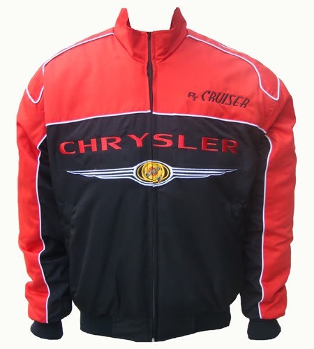 Blouson Chrysler Team Pt Cruiser sport mécanique couleur rouge & noir