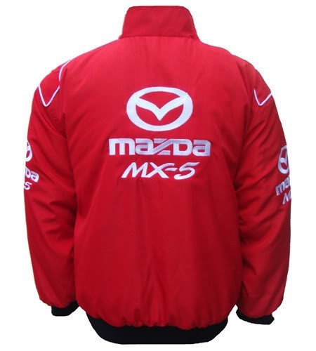 Blouson Mazda Team MX-5 sport mécanique couleur rouge