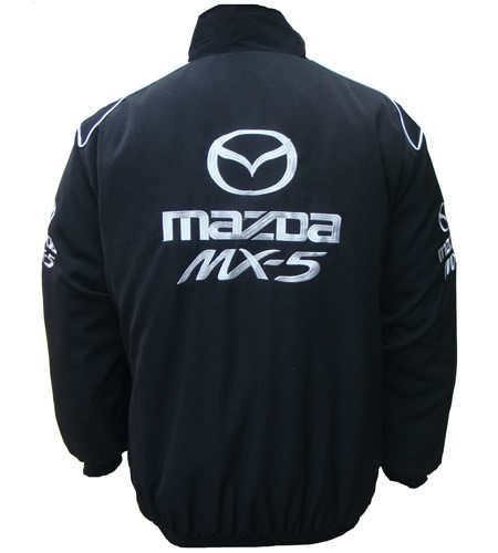 Blouson Mazda Team MX-5 sport mécanique couleur noir