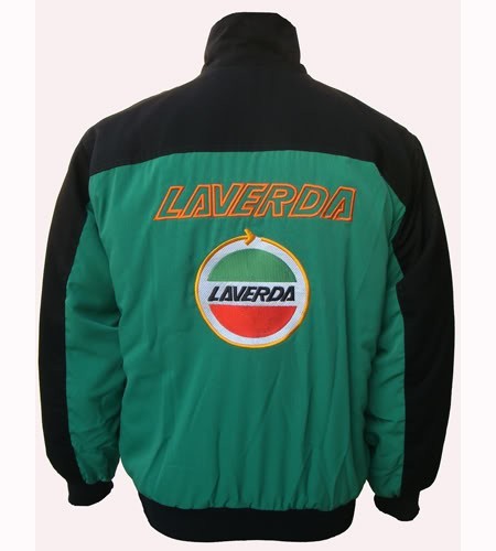 Blouson Laverda Team moto couleur vert & noir