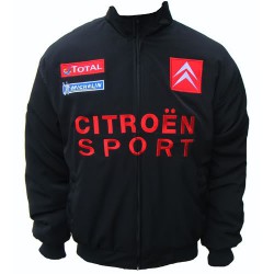 Blouson Citroen Racing Team sport mécanique couleur noir