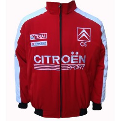Blouson Citroen Racing Team sport mécanique couleur rouge