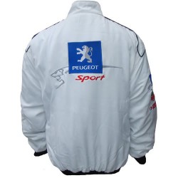 Blouson Peugeot Sport Team sport mécanique couleur blanc