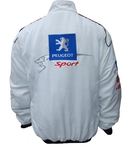 Blouson Peugeot Sport Team sport mécanique couleur blanc