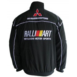 Blouson Mitsubishi Team RalliArt sport mécanique couleur noir