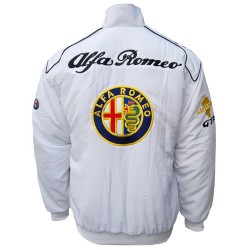 Blouson Alfa Roméo Team sport mécanique couleur blanc