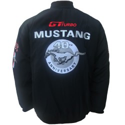 Blouson Ford Team Mustang sport mécanique couleur noir
