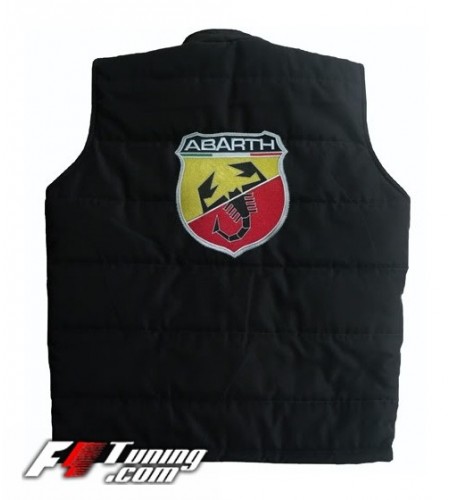 Doudoune ABARTH blouson sans manches de couleur noir