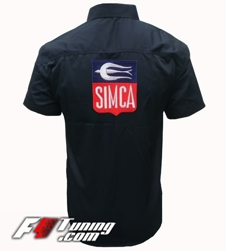 Chemise SIMCA vintage noir