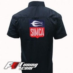 Chemise SIMCA vintage noir