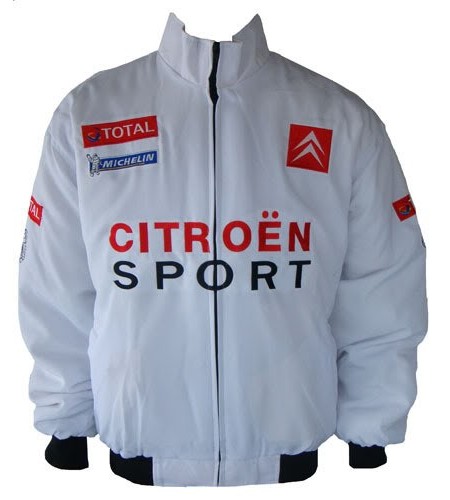 Blouson Citroen Racing Team sport mécanique couleur blanc
