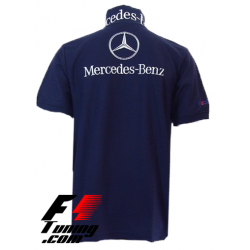 Polo Mercedes Team formule-1 bleu