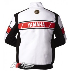 Blouson Yamaha Team Moto de couleur blanc