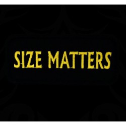 Polo Size Matters de couleur noir