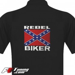 Polo Rebel Biker de couleur noir