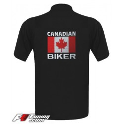 Polo Canadian Biker de couleur noir
