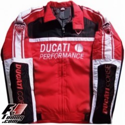 Blouson Ducati Team Moto GP couleur rouge et noir