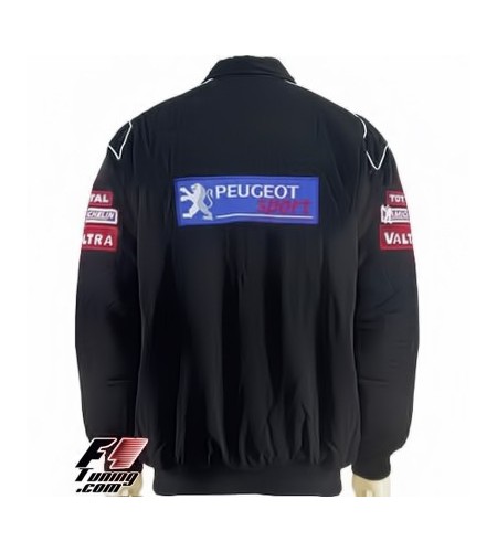 Blouson Peugeot Sport Team WRC couleur noir et rouge