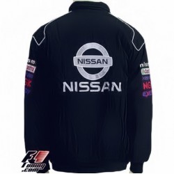 Blouson Nissan Team Sport Automobile couleur noir et rouge