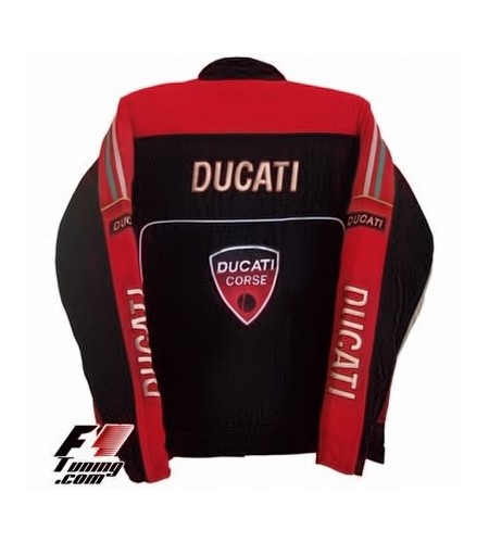 Blouson Ducati Team Moto GP couleur orange et noir