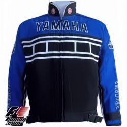 Blouson Yamaha Team Moto couleur noir et bleu