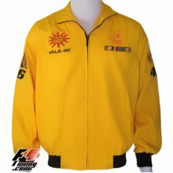 Blouson Yamaha Team sport mécanique couleur jaune orangé