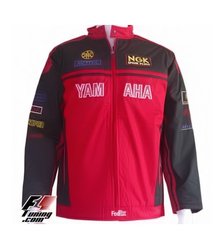 Blouson Yamaha Team sport mécanique couleur rouge