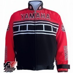 Blouson Yamaha Team Moto couleur noir et rouge