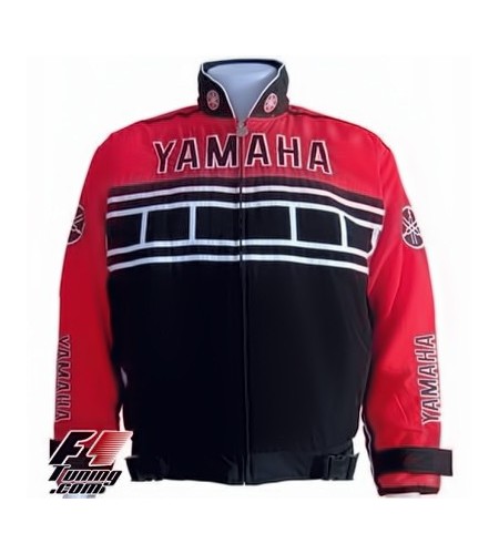Blouson Yamaha Team Moto couleur rouge et noir