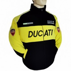 Blouson Ducati Team Moto couleur jaune et noir