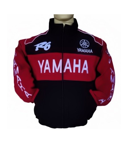 Blouson Yamaha R6 Team Moto couleur rouge et noir