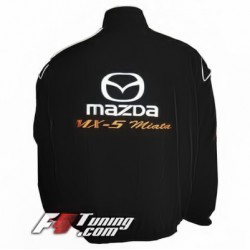 Blouson MAZDA Miata MX-5 Team de couleur noir