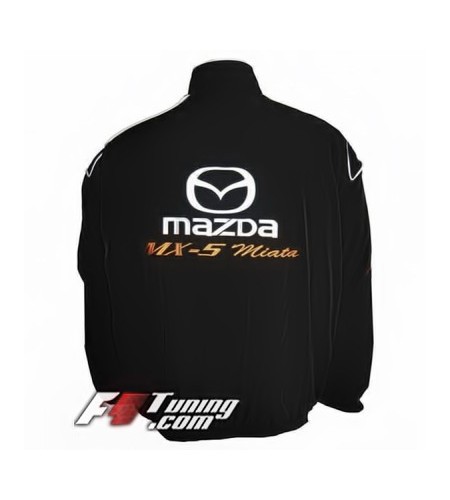 Blouson MAZDA Miata MX-5 Team de couleur noir