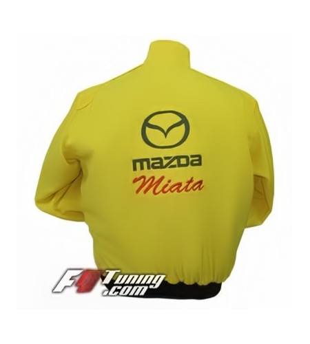 Blouson MAZDA Miata Team de couleur jaune