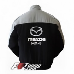 Blouson MAZDA MX-5 Team de couleur gris et noir