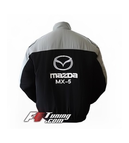 Blouson MAZDA MX-5 Team de couleur gris et noir