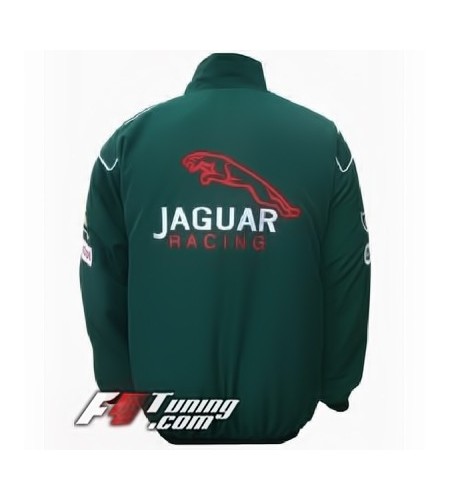 Blouson JAGUAR Racing Team de couleur vert