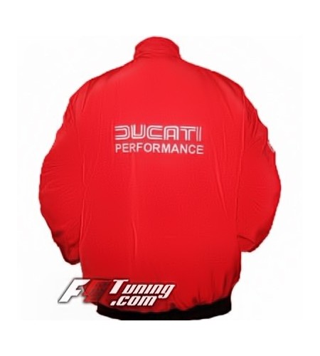 Blouson DUCATI Corse Team moto de couleur rouge