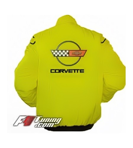 Blouson CORVETTE Racing Team de couleur jaune
