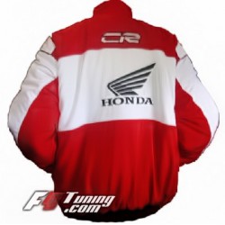 Blouson HONDA Racing Team de couleur blanc et rouge